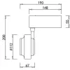 Трековый светильник Occhio DL18784/01M Black черный