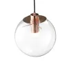 Стеклянный подвесной светильник Selene 2032-E форма шар прозрачный Loft It