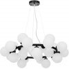 Стеклянный подвесной светильник Marsiada LDP 6033-25 BK форма шар белый Lumina Deco