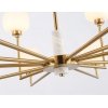 Стеклянная потолочная люстра HIGH LIGHT LH53019 белая Ambrella