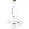 Стеклянная подвесная люстра Globo 815051 белая форма шар Lightstar