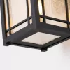 Стеклянный настенный фонарь уличный Cedar Point QZ-CEDAR-POINT-M-BK прозрачный цилиндр Quoizel