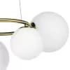 Стеклянная подвесная люстра Globo 815051 белая форма шар Lightstar