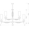 Потолочная люстра Fellino FEL-ZWL-4(P/A)KR цилиндр Kutek