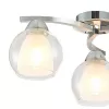 Стеклянная потолочная люстра Кристи CL152137 белая форма шар Citilux