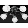Стеклянная потолочная люстра Jeanine TL7430X-05BP белая TopLight