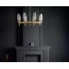 Стеклянная потолочная люстра Lita H002PL-08G прозрачная Maytoni