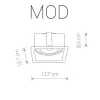 Точечный светильник Mod 9413 черный Nowodvorski