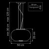 Стеклянный подвесной светильник Meringe 801040 белый Lightstar