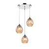 Стеклянный подвесной светильник Elision 10038 VL5593P13 цвет янтарь Vele Luce