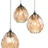 Стеклянный подвесной светильник Elision 10038 VL5593P13 цвет янтарь Vele Luce