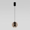 Стеклянный подвесной светильник Cobble 50258/1 LED бежевый бежевый форма шар Eurosvet