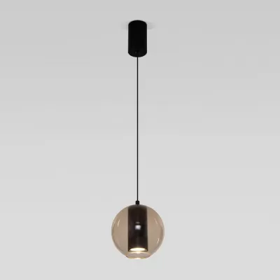 Подвесной светильник Cobble 50258/1 LED бежевый Eurosvet форма шар