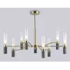 Стеклянная потолочная люстра Ceramo Modern LH53355 цилиндр белая Ambrella