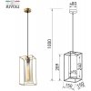 Стеклянный подвесной светильник Luna 5148-210 цилиндр Rivoli