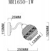 Стеклянное бра Frank MR1650-1W белое