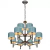 Подвесная люстра Arcadia 85095/8+4 CR цилиндр iLamp