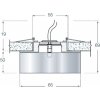 Хрустальный точечный светильник Downlight DL026D конус прозрачный