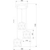 Подвесной светильник Siro 1045 Siro Black Gold черный TK Lighting