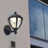 Стеклянный настенный фонарь уличный  W2601 Bl конус прозрачный Oasis Light