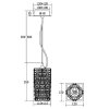 Стеклянный подвесной светильник Coil MOD124PL-L3CH3K прозрачный Maytoni