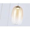 Стеклянный подвесной светильник High Light LH11105 цвет янтарь цилиндр Ambrella