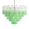 Стеклянная подвесная люстра Murano 10580/800 Clear green прозрачная Loft It