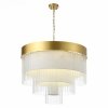 Стеклянная подвесная люстра Aversa SL1352.203.12 белая ST Luce