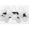 Стеклянный подвесной светильник Marsiada LDP 6033-25 BK форма шар белый Lumina Deco