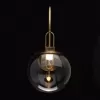 Стеклянное бра Крайс 657021501 форма шар прозрачное DeMarkt