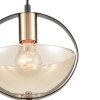 Стеклянный подвесной светильник Broadway VL5362P21 цвет янтарь Vele Luce