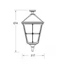 Стеклянный потолочный светильник уличный QUADRO XXL 79905XXLA Bl прозрачный Oasis Light