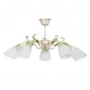 Стеклянная потолочная люстра  V1535/5PL конус белая Vitaluce
