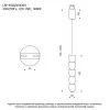 Стеклянный подвесной светильник  LSP-4038 прозрачный цилиндр Lussole