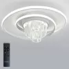 Стеклянная потолочная люстра Crystal LED LAMPS 81115/1C белая Natali Kovaltseva