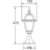 Стеклянный наземный фонарь FARO-FROST S 91104fS Bl Oasis Light