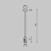 Крепление потолочное Accessories for tracks Flarity TRA158C-B1-PT Maytoni