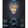 Хрустальное бра Iterri LH0061/2W-GD-SMK-CL прозрачное Lumien Hall