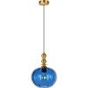 Стеклянный подвесной светильник Melon 10426 Blue форма шар Loft It
