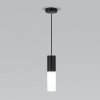 Уличный светильник подвесной Glas 5602 TECHNO черный цилиндр белый Elektrostandard