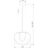 Стеклянный подвесной светильник Twice 90325/1 черный Eurosvet