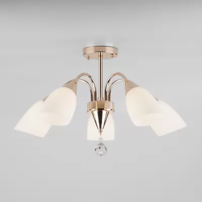Потолочная люстра Ellene 30149/5 золото Eurosvet белая