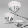 Стеклянная потолочная люстра Rylee 70138/8 хром конус белая Eurosvet