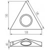 Стеклянный точечный светильник ZEPO 4386 круглый