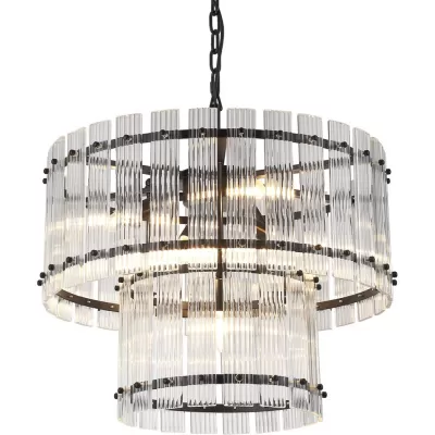 Подвесная люстра Ruby KG1112P-7 black/clear DeLight Collection