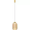 Стеклянный подвесной светильник  PLC-7077-180-P-AMBER цвет янтарь цилиндр Imex