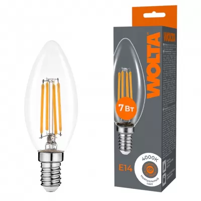 Лампочка светодиодная  WF-C35-7W4KE14 Wolta