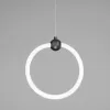 Подвесной светильник Rim 90166/1 черный круглый белый Eurosvet