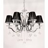 Подвесная люстра Bellisica LDP 8033-6 BK конус черная Lumina Deco