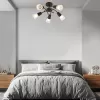 Стеклянная потолочная люстра Calla 1109/5P Wenge конус белая Escada